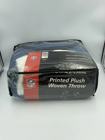INDIANAPOLIS COLTS NFL ROYAL PLUSH RASCHEL THROW BLANKET 50"x60" 100% POLYESTER Cover