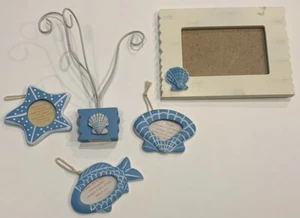 Photo Frame And Hanging Picture Frames Set Seaside Seashell Starfish home decor - Picture 1 of 10