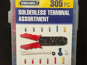 Kit surtido de terminal de terminal de anillo de alambre de 8" para herramientas engarzado 22-10 AWG AC/DC 305 - Imagen 1 de 3