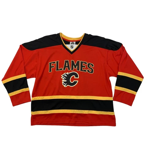 Calgary Flames Michael Cammalleri Jersey Mens L Large NHL Hockey #13 *READ Cover