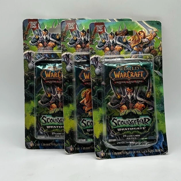 World of Warcraft TCG Sealed Collectible Card Game Packs for sale