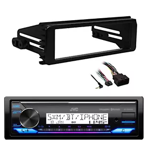JVC Marine Bluetooth Stereo Receiver w/98-13 Harley Radio Install Adapter Kit - Picture 1 of 3