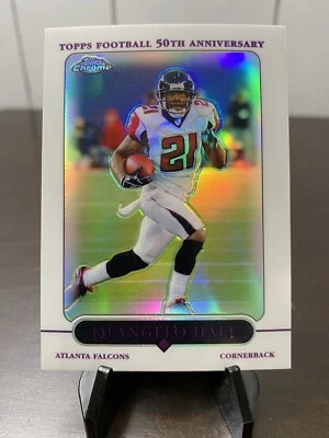 2005 Topps Chrome DeAngelo Hall Refractor Atlanta Falcons - Image 1 of 4