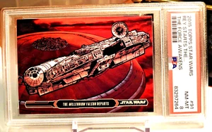 2015 Star Wars Illustrated Empire Strikes Back Millennium Falcon Departs PSA 8 - Picture 1 of 2