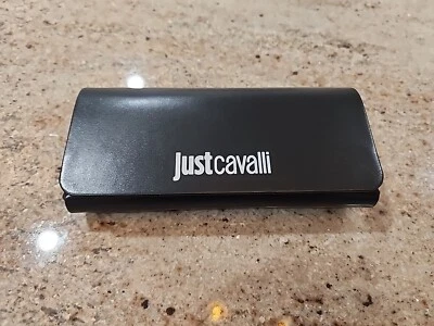 New JUST CAVALLI Black Leather Glasses Case - Imagem 1 de 4