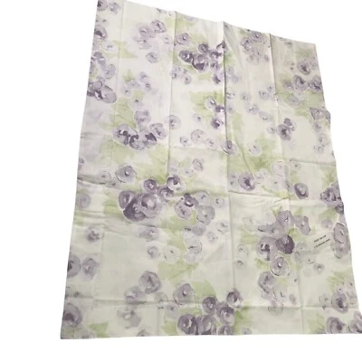 Single Eddie Bauer Pillow Sham Lilac Garden Floral Standard Purple Green Cotton - Image 1 of 4