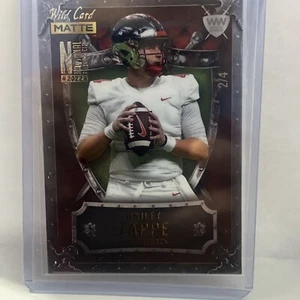 2022 Wild Card Matte Weekend Warrior Football #WWN-3 Bailey Zappe 2/4 (RC) - Picture 1 of 6