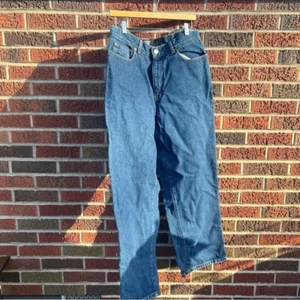 Structure Blue Baggy Fit Denim Jeans - Picture 1 of 5