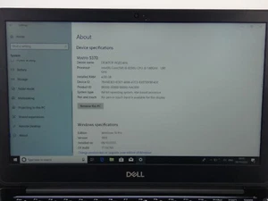 Dell Vostro 5370 Laptop Intel Core i5-8250U 1.60GHz DDR4 HDMI Webcam P87G - Picture 1 of 24