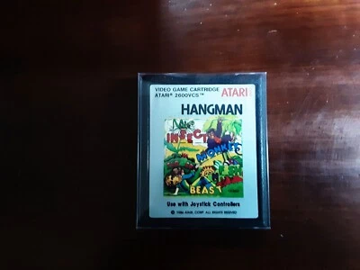 HANGMAN (Ultra rare) Gray/Silver label Cartridge in plastic case  Atari 2600 - Image 1 of 2