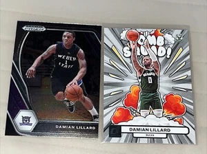 NBA Lot 2 Damian Lillard Cards Milwaukee Bucks Bomb Squad & Prizm Draft - Picture 1 of 3