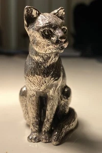 Royal Hampshire Zinn Puma (Wildkatze) versilbert 324g. Perfektes Katzenliebhaber Geschenk - Bild 1 von 8