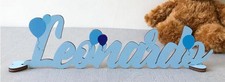 SCRITTA PERSONALIZZABILE LEGNO COLORATO NOME COLORE E SCRITTA A SCELTA BABY