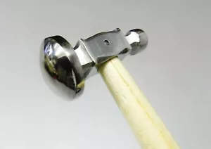Chasing Hammer 1" Full Domed Face Jewelry Crafts Metal Forming Jewelers Hammer - Picture 1 of 12
