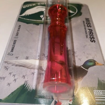 Duck Call Commander Miss Priss Duck Call Hot Pink Ladies Season New Hunting - Image 1 of 4