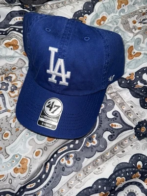 Los Angeles Dodgers ‘47 Brand Fitted Franchise Hat Cap XL Blue - Image 1 of 3