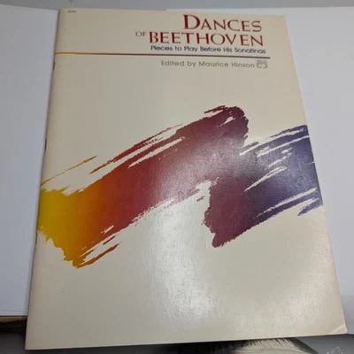 Beethoven Dances Piano Sheet Music Book Maurice Hinson Before Sonatinas F3 - Image 1 of 4