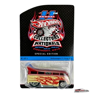 Autobús de arrastre Volkswagen T1 11ª edición anual de coleccionistas nacionales Hot Wheels 546/3500 H31 - Imagen 1 de 9