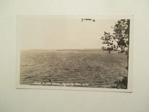 RPPC Paynesville Minnesota Postcard Islands on Lake Koronis Real Photo MN - Picture 1 of 2