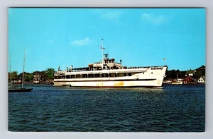Nantucket Island MA - Massachusetts, Ausflugsboot Siasconet, alte Postkarte - Bild 1 von 2