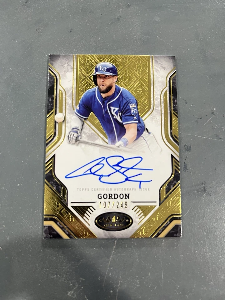 2025 Topps Tier One - Alex Gordon Prime Performers Auto /249 Kansas City Royals - Imagem 1 de 4
