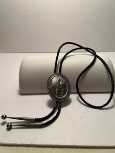 Plata de Ley BOLO Navajo Lambert Perry Fin del Camino Usado en Excelente Condición - Imagen 1 de 4