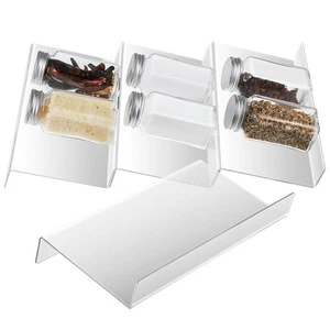4pcs Spice Drawer Organizer: Clear Expandable Spice Drawer Organizer For - Picture 1 of 14