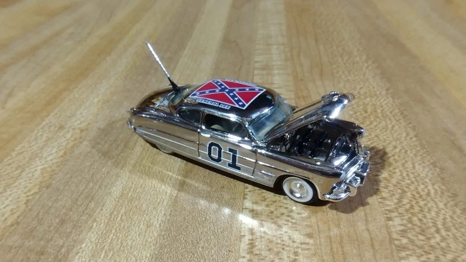 Dukes Of Hazzard General Lee Custom Chrome  '51 Hudson Hornet,1:64,new! - Image 1 of 4