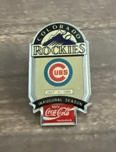 Colorado Rockies Chicago Cubs July 2 1993 Inaugural Season Coca-Cola. K - Picture 1 of 5