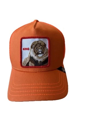 Goorin Bros Animal The Farm Trucker The King Lion Naranja SnapBack Nuevo Foto 1 de 4