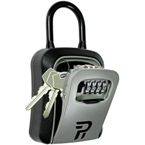 Durable Combination Lockbox for Outdoor Key Storage - Water Resistant Security - Picture 1 of 11