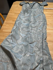 Marsoni Sea Glass sequin strapless Dress Formal Evening Gown MV1266 Sz 10 - Picture 1 of 11
