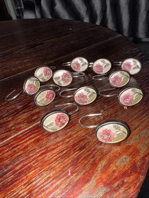 浴帘钩,larrisa 系列,12 件套,玫瑰设计 — 第 1/3 张图片