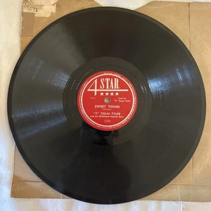 "T" Texas Tyler ‎– Deck Of Cards / Sweet Thing 10"-78 RPM 1948 4 Star Records - Picture 1 of 6