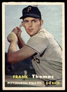 1957 Topps Frank Thomas Pittsburgh Pirates #140 - Bild 1 von 2