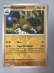 Pokemon TCG * Destined Rivals 106/182 Hippowdon U * REVERSE HOLO * FRESH PK - Picture 1 of 4