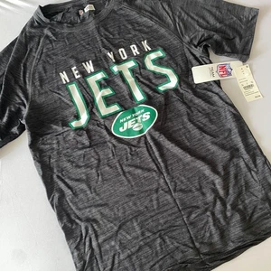 NWT NFL Team Apparel New York Jets Shirt Men's Tee T-Shirt Black Small - Picture 1 of 6