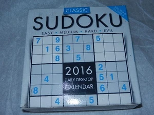 nuevo calendario diario de escritorio Sudoku 2016 '16 días calendario de escritorio publicación TF - Imagen 1 de 15