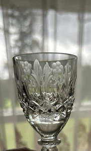 Rogaska Queen Floral Etched Crystal Cordial Glass 5 1/8" - Picture 1 of 11