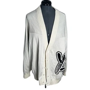 adidas x Y-3 Logo Knit Cardigan IA3110 Off White Size M AB4 - Picture 1 of 12