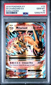 Pokemon M Charizard EX XY Evolutions Ultra Rare #13/108 PSA 10 Gem Mint - Picture 1 of 2