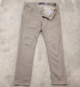 Scotch & Soda Ralston Jeans Mens 34x32 Gray Slim Fit Stretch Button Fly Denim - Picture 1 of 20