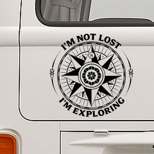 Camper Van Decal Sticker VW Van Window Bumper Boot Dog Owners Decal - Picture 1 of 12