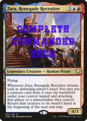  "Zara, Renegade Recruiter" Beginner Magic the Gathering custom commander deck - Image 1 of 4