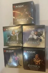 5 X MTG Magic the Gathering RAVNICA ALLEGIANCE PRERELEASE PACKS 5 PACKS TOTAL - Picture 1 of 2