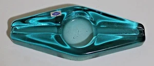 Green Crystal Diamond Shaped Ashtray - Picture 1 of 12