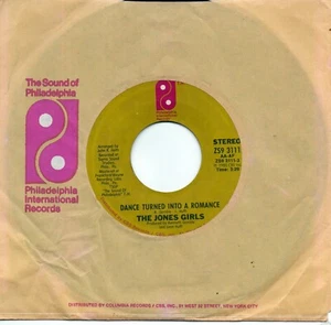 JONES GIRLS - DANCE TURNED INTO A ROMANCE / ETERNALLY       (VG+) - Picture 1 of 1
