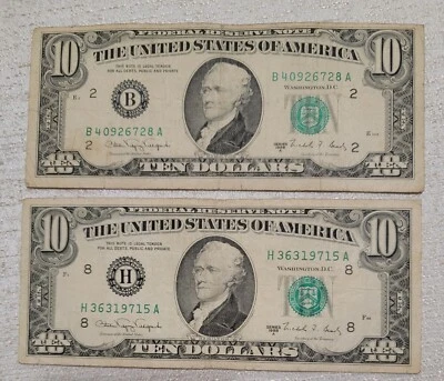 (1) 1988A $10 Bill Old US Currency - Image 1 of 2