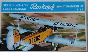 Roskopf    970   (1:187)   Flamingo Udet  - Bausatz in OVP - unbenutzt - Bild 1 von 3