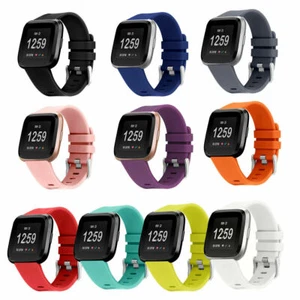 For Fitbit Versa 1/ Versa 2 / Lite Replacement Silicone Strap Sport Watch Band - Picture 1 of 23